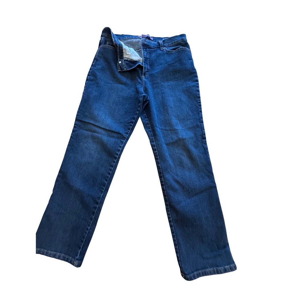 Gloria Vanderbilt Amanda Jeans Size 16 Medium Wash Straight Leg‎ Women's Denim